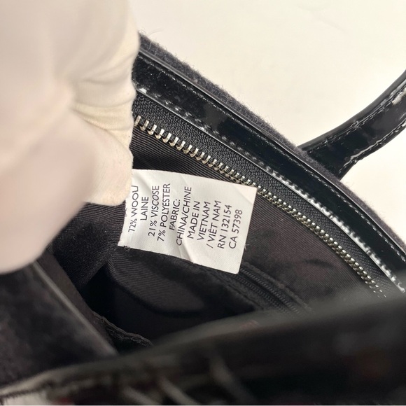 Coach Signature Wool Tote Bag - Picture 9 of 11